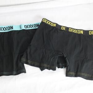Dixxon Flannel Co. 2 Pack Men's Boxer Briefs Size M NWT Teal Black Yellow